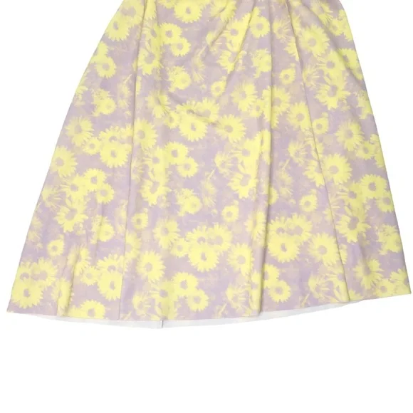 ASOS One Shoulder Puff Sleeve Cut Out Floral Midi Dress - Picture 9 of 16